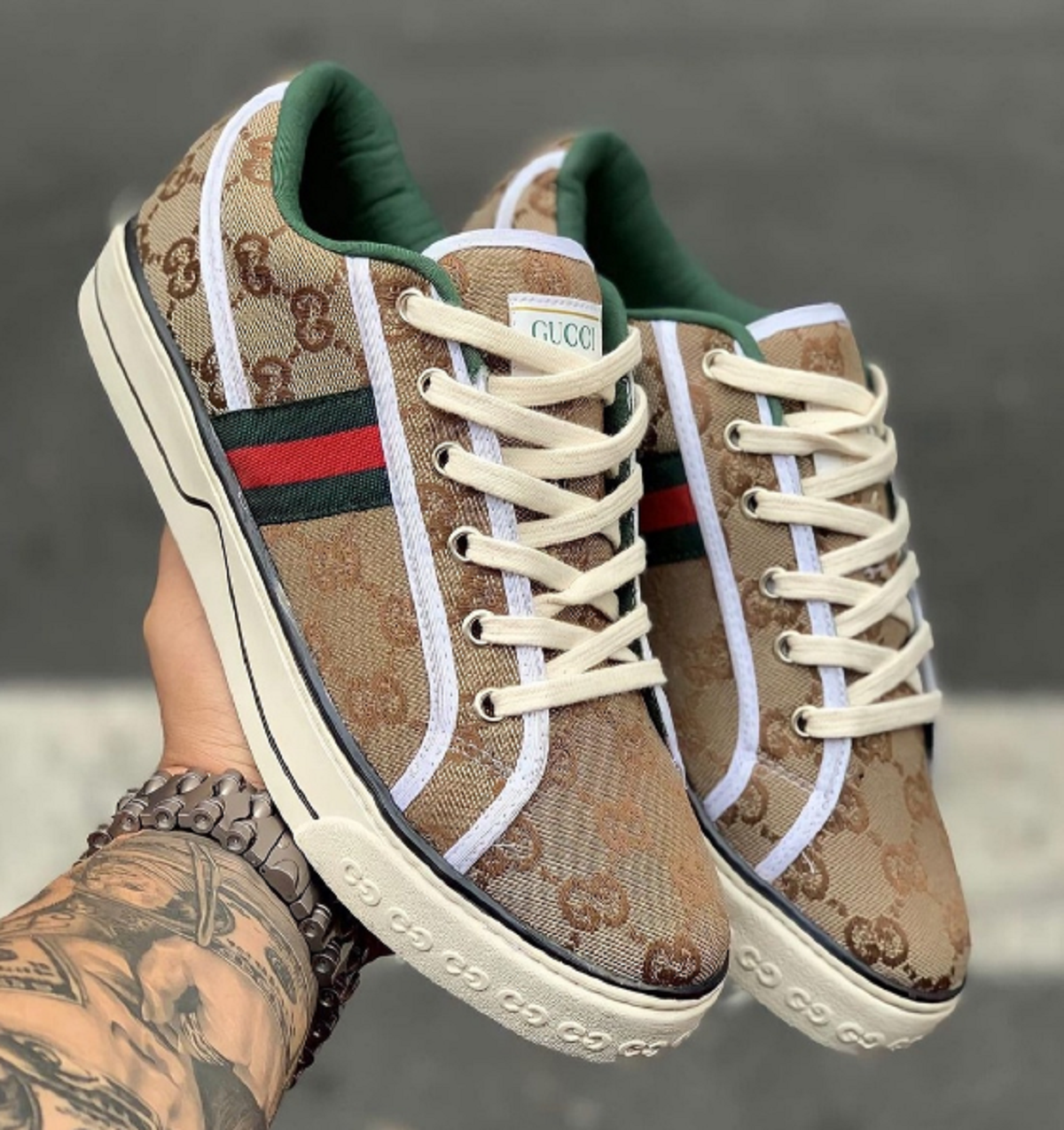 Tênis Gucci de luxo Tênis de luxo